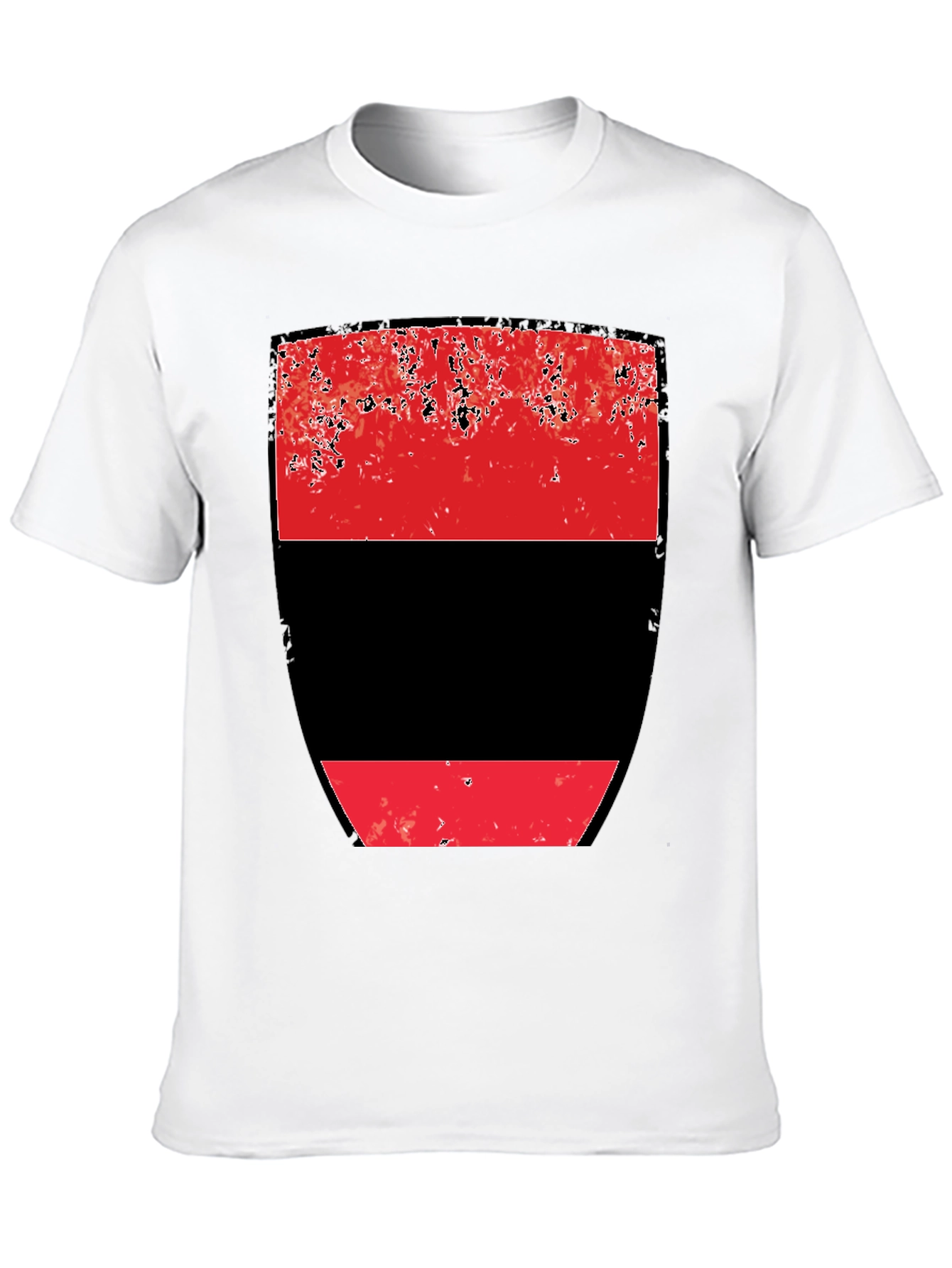 Abstract Red and Black Graphic Tee