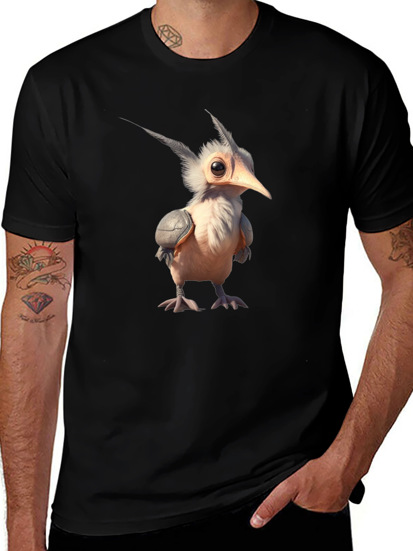 Quirky Bird T-Shirt - Unique Graphic Tee