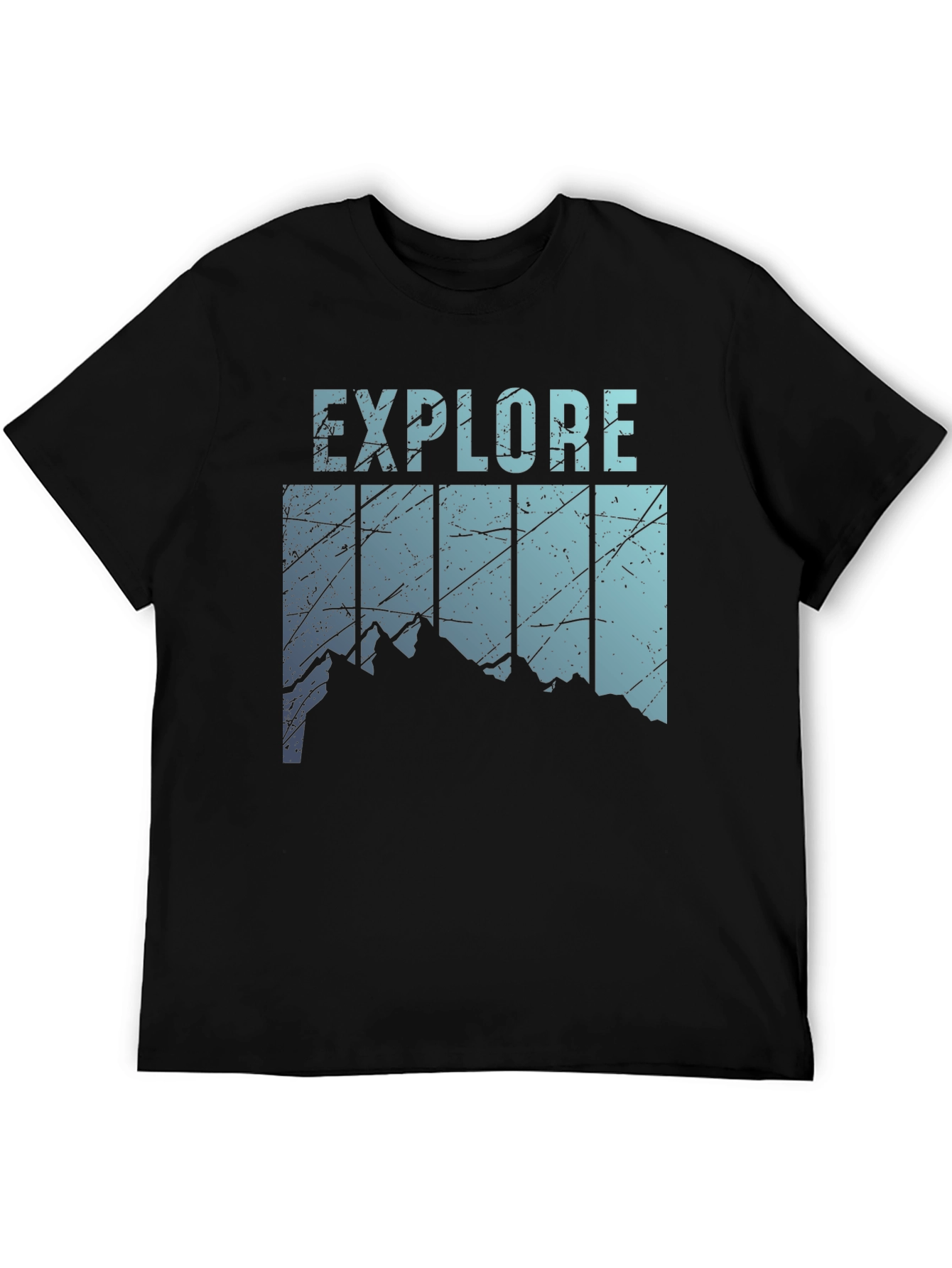 Explore Mountain Graphic Tee - Black
