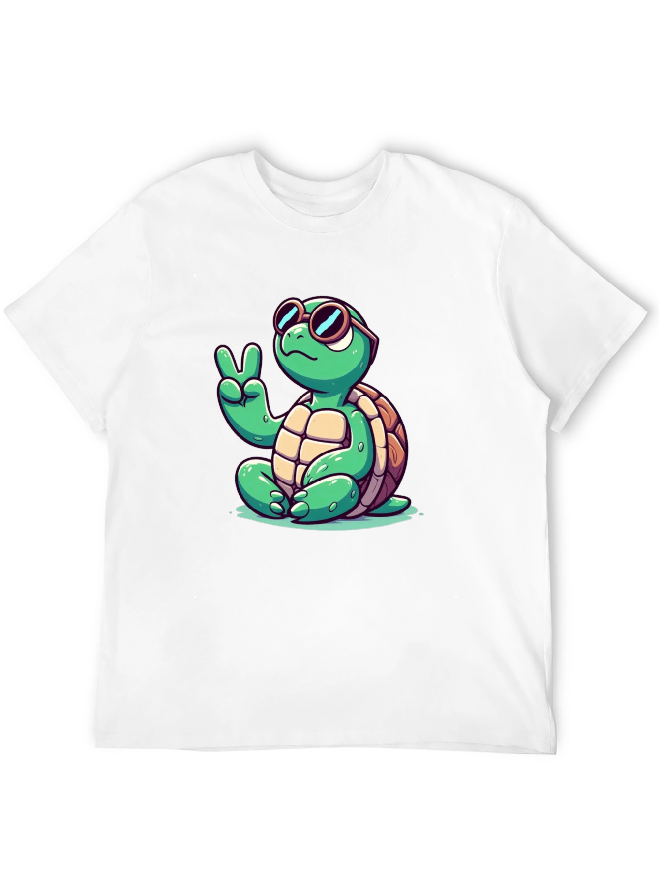 Peace Turtle Black T-Shirt
