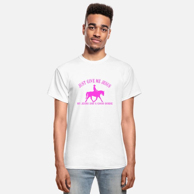 JUST GIVE ME JESUS MY JEANS AND A GOOD HORSE