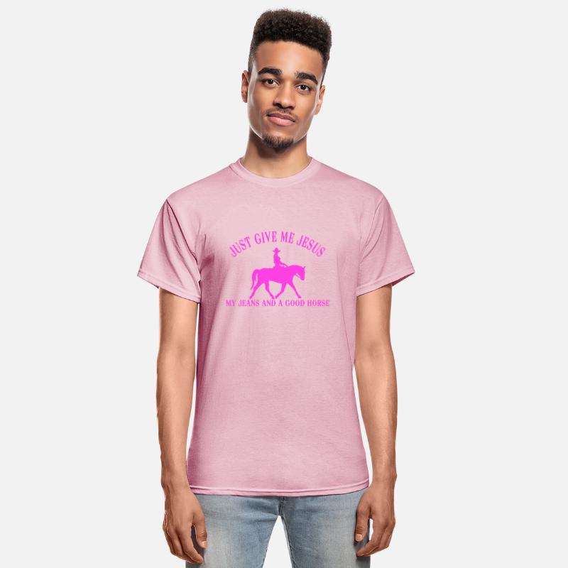JUST GIVE ME JESUS MY JEANS AND A GOOD HORSE
