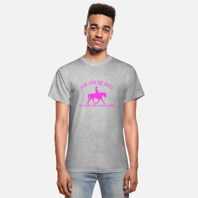 JUST GIVE ME JESUS MY JEANS AND A GOOD HORSE