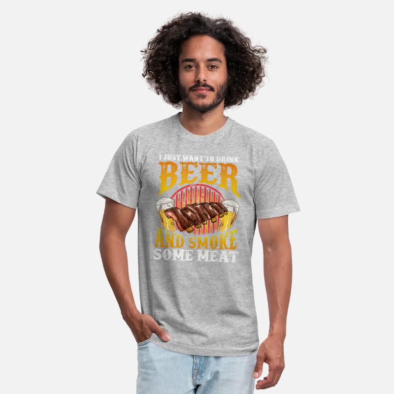 Just Want To Drink Beer and Smoke Meat Distressed