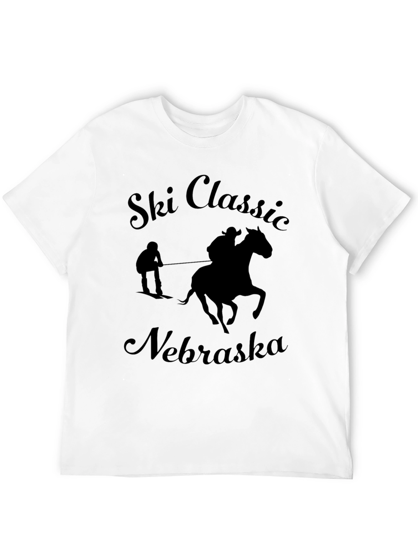 Ski Classic Nebraska Black T-Shirt