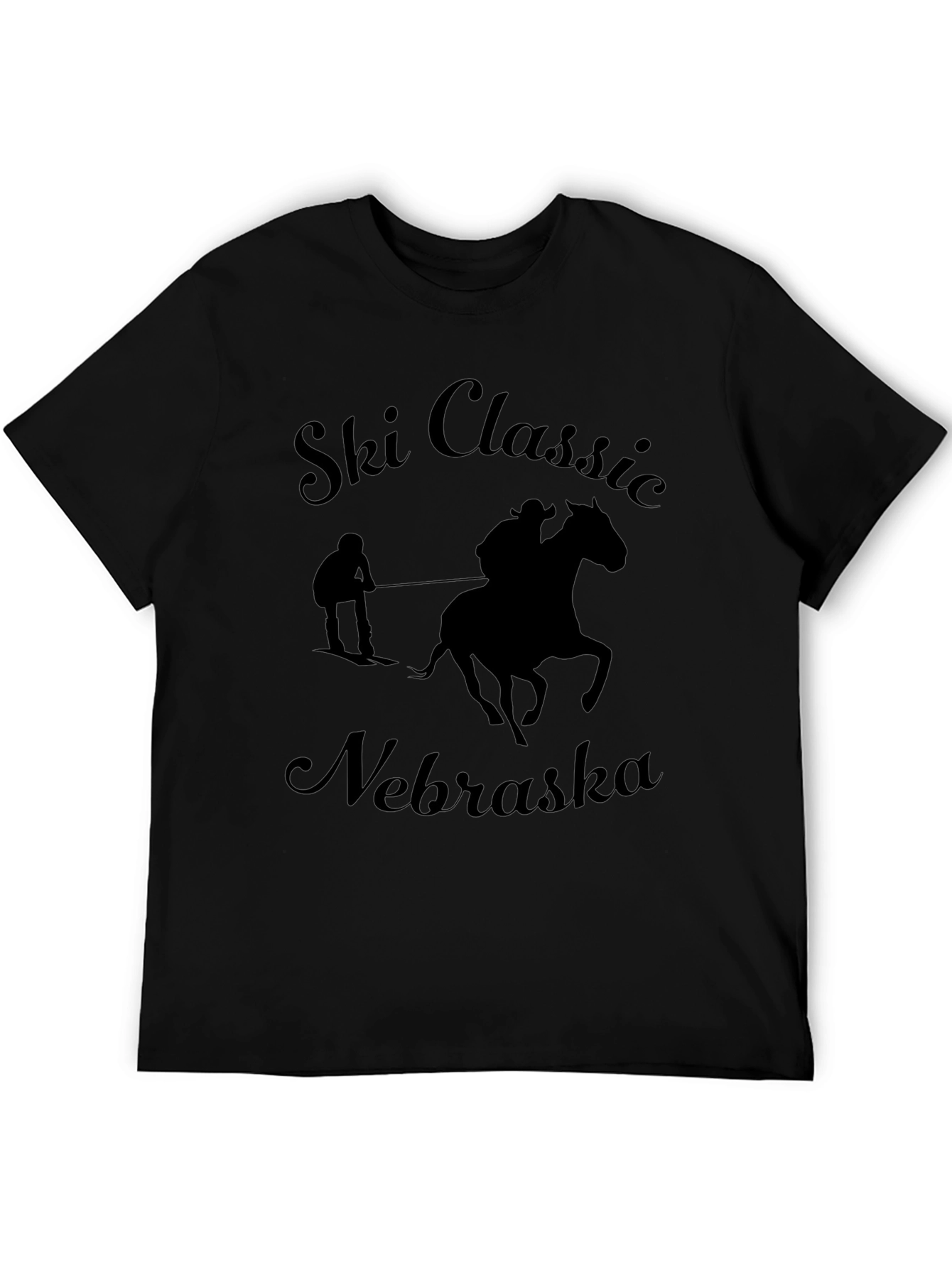 Ski Classic Nebraska Black T-Shirt
