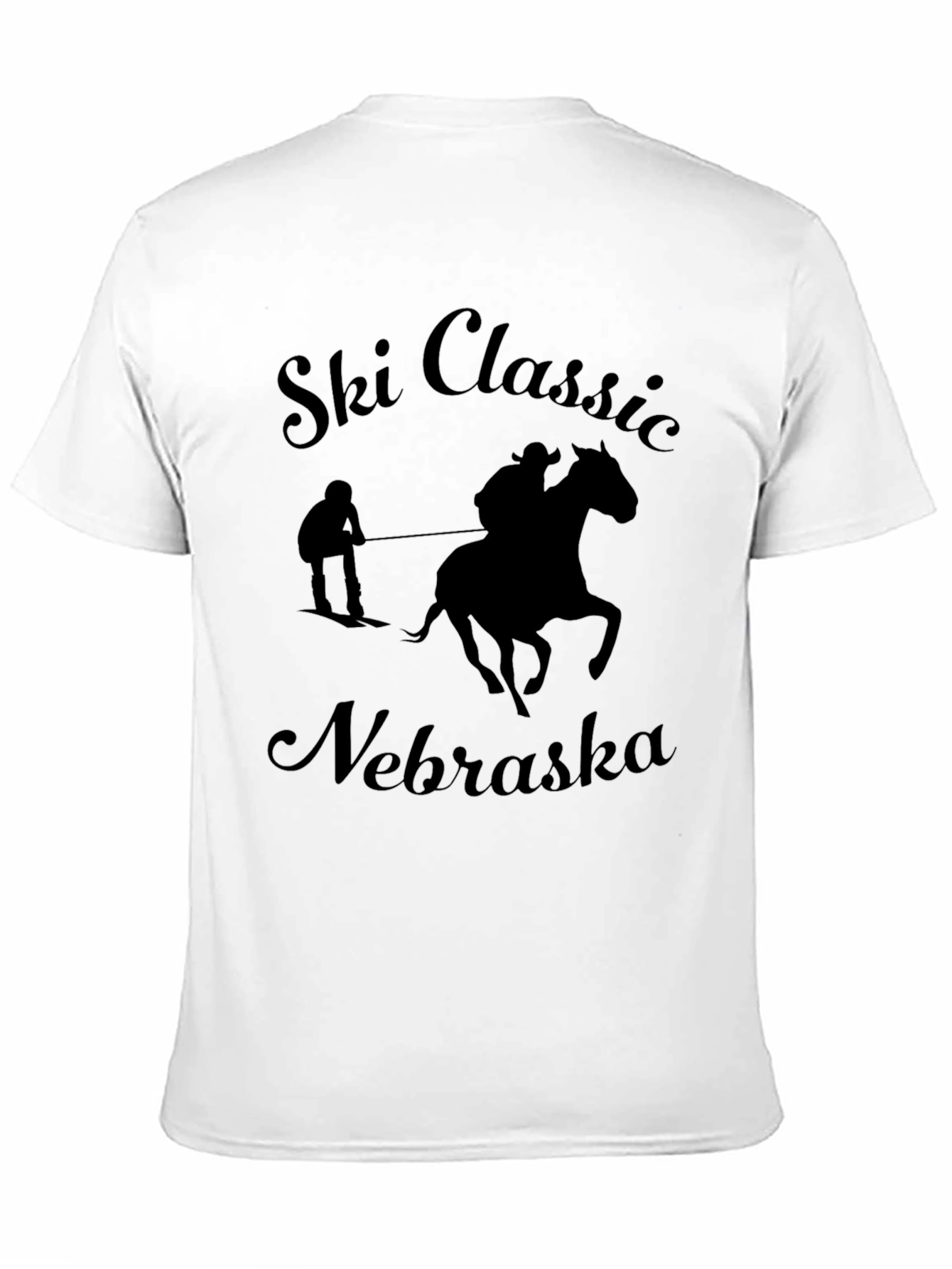 Ski Classic Nebraska Black T-Shirt