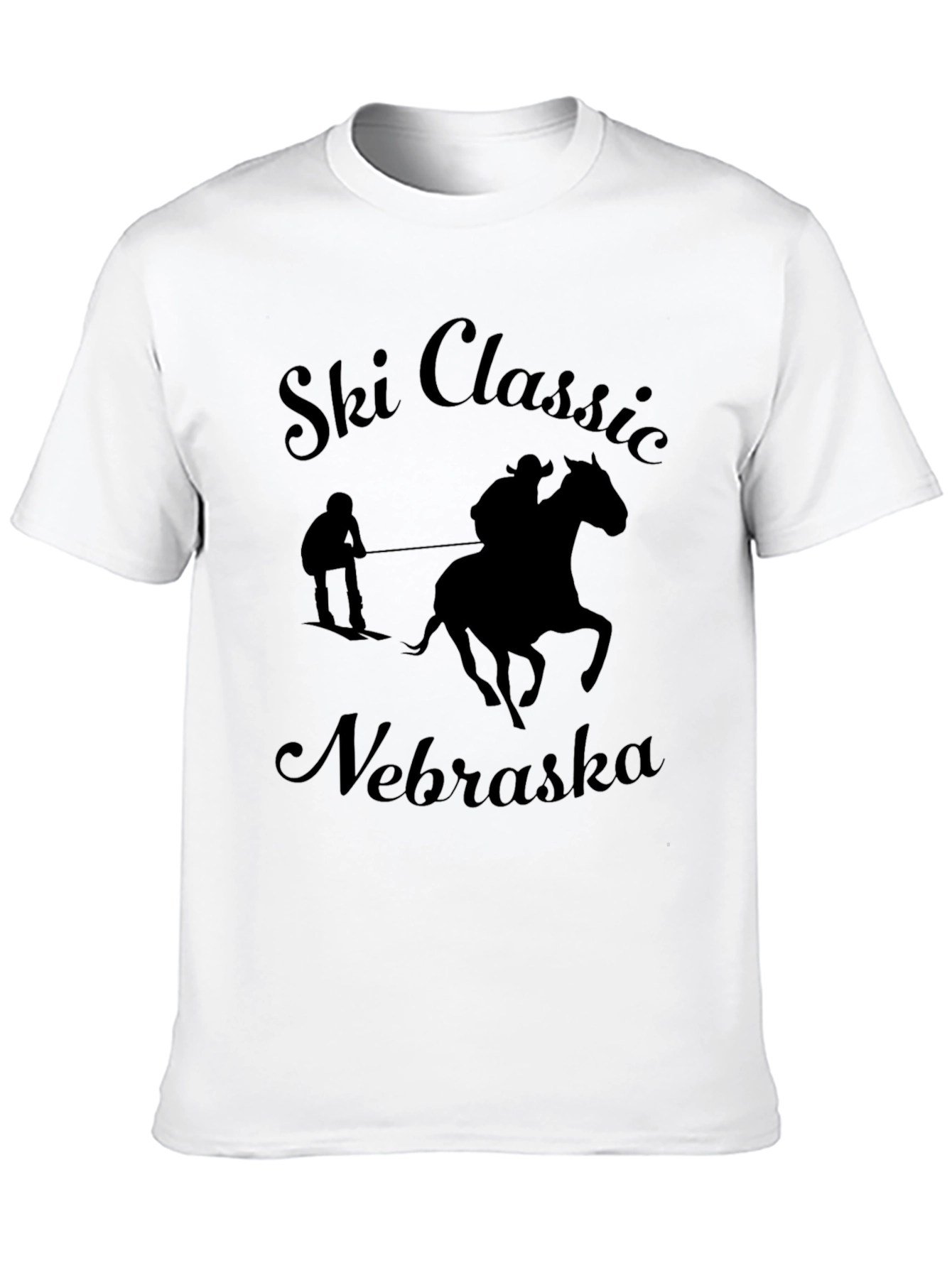 Ski Classic Nebraska Black T-Shirt