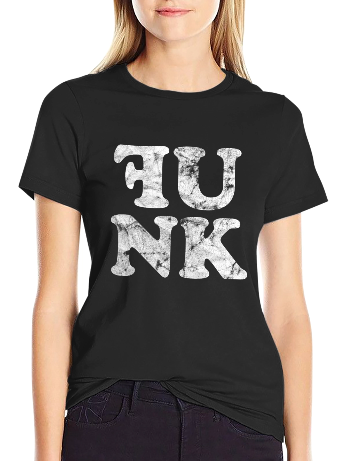 Funky Distressed Graphic T-Shirt