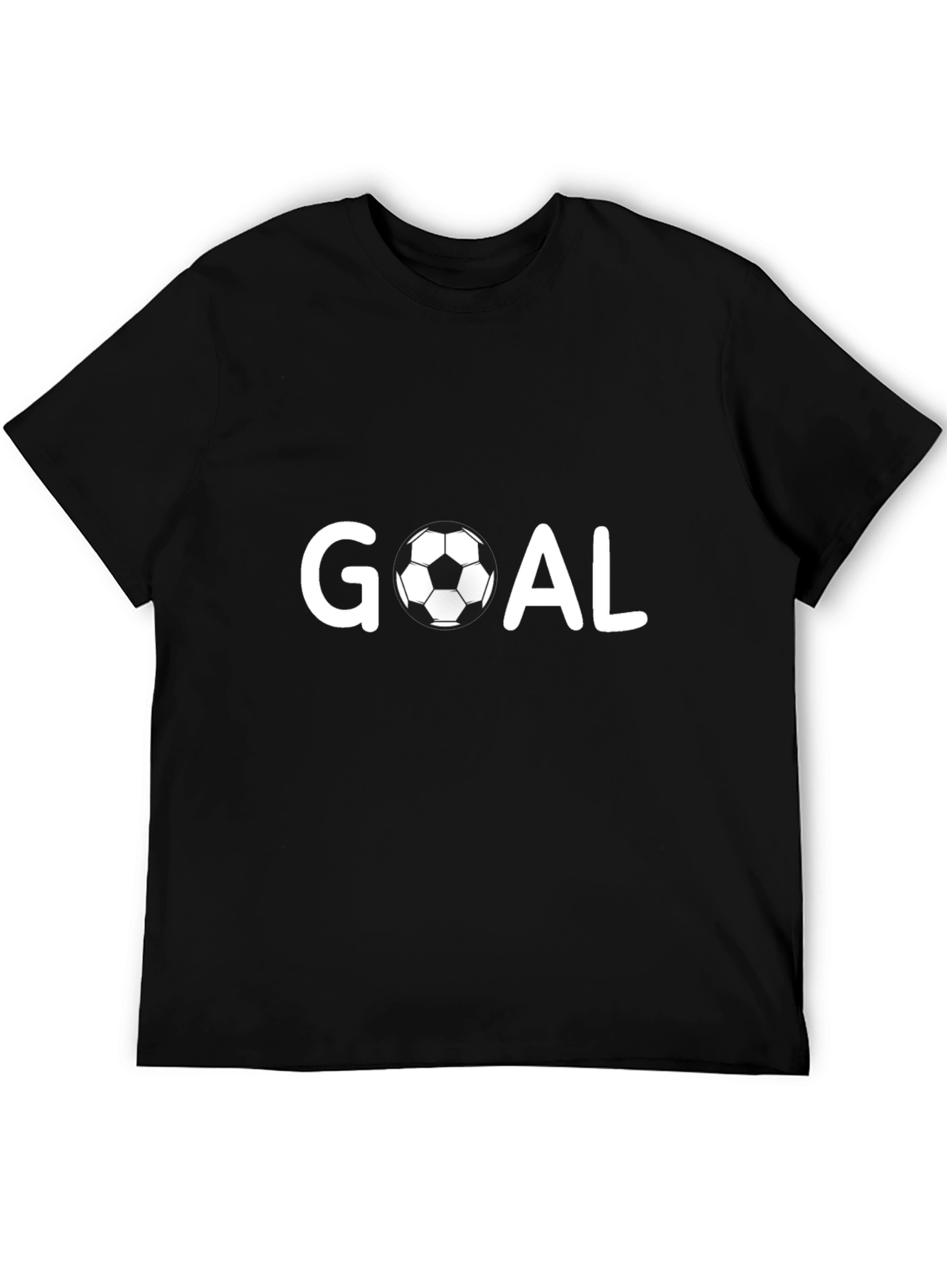 Goal T-Shirt - Black Soccer Ball Tee