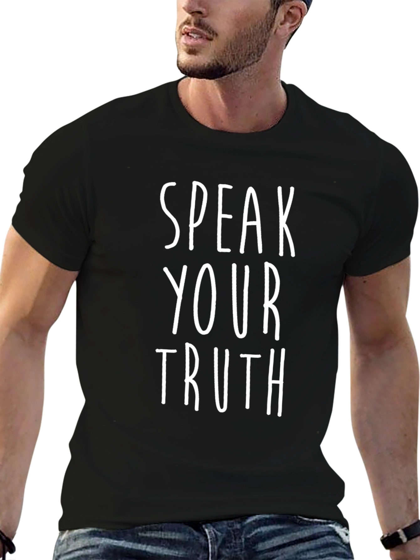 Speak Your Truth Black Graphic Tee