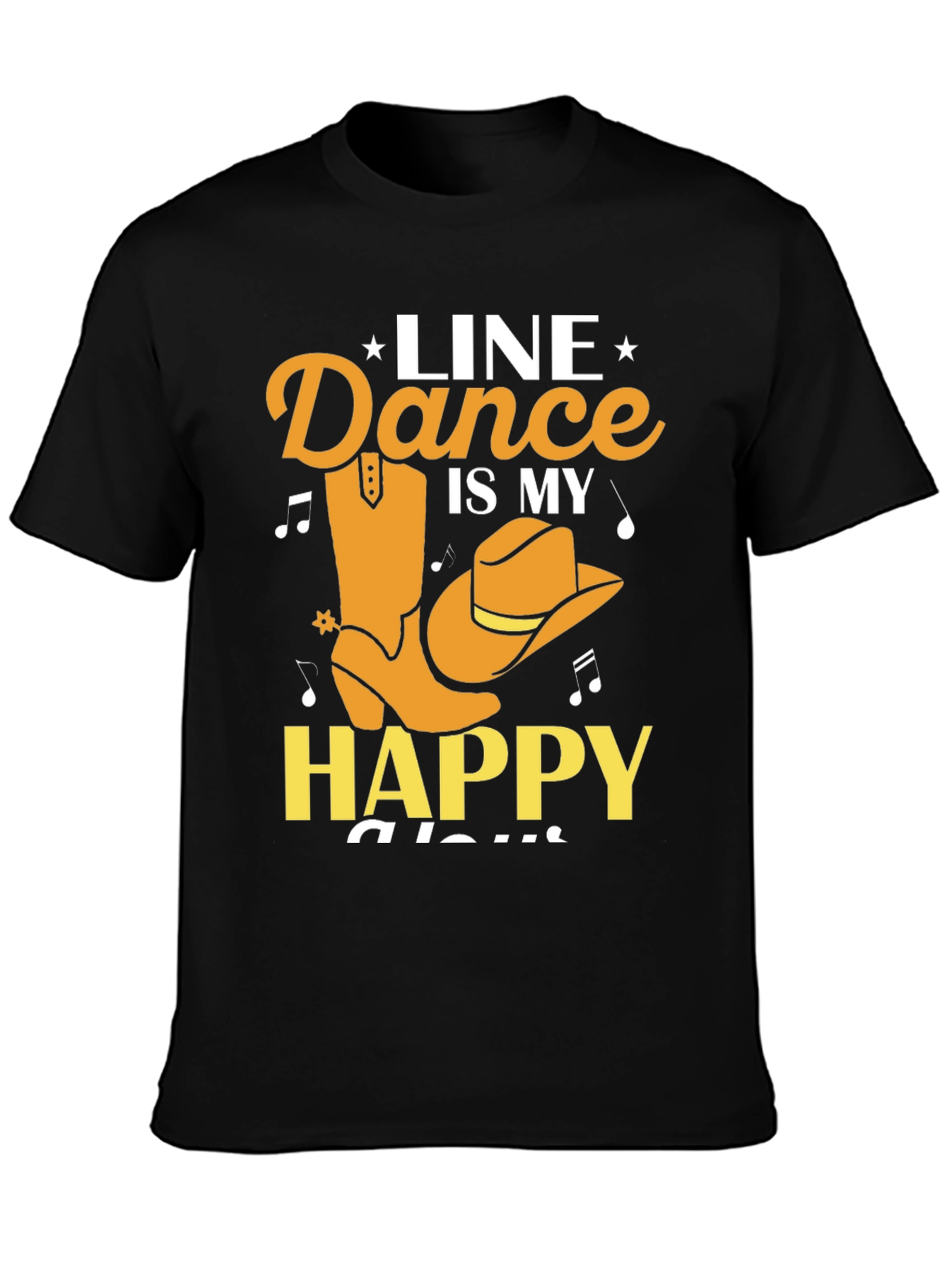 Line Dance Is My Happy Place Graphic Tee