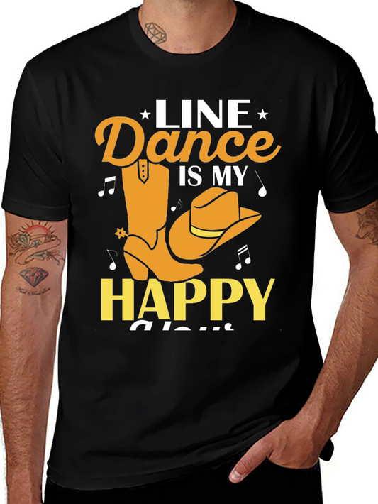 Line Dance Is My Happy Place Graphic Tee