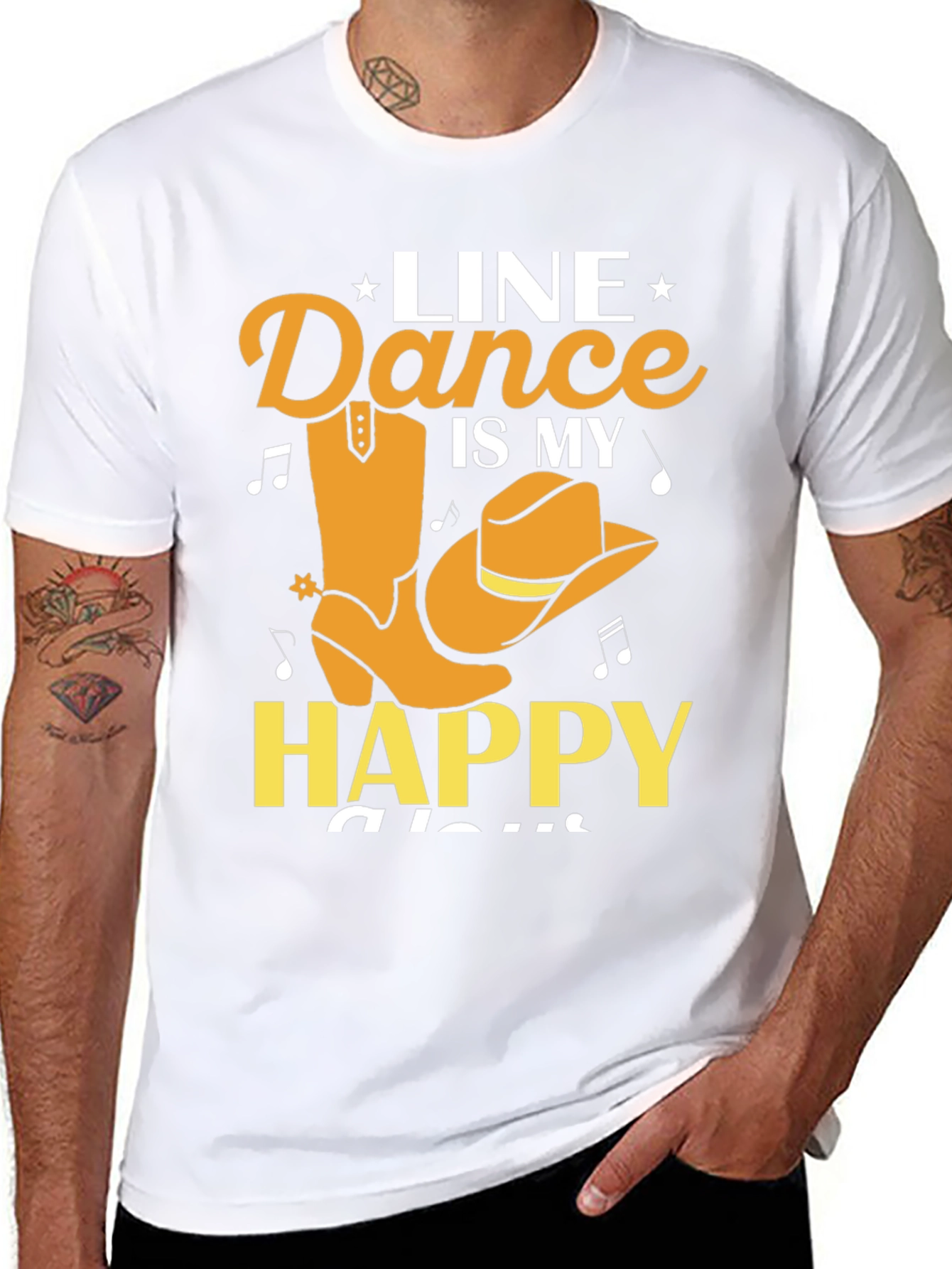 Line Dance Is My Happy Place Graphic Tee