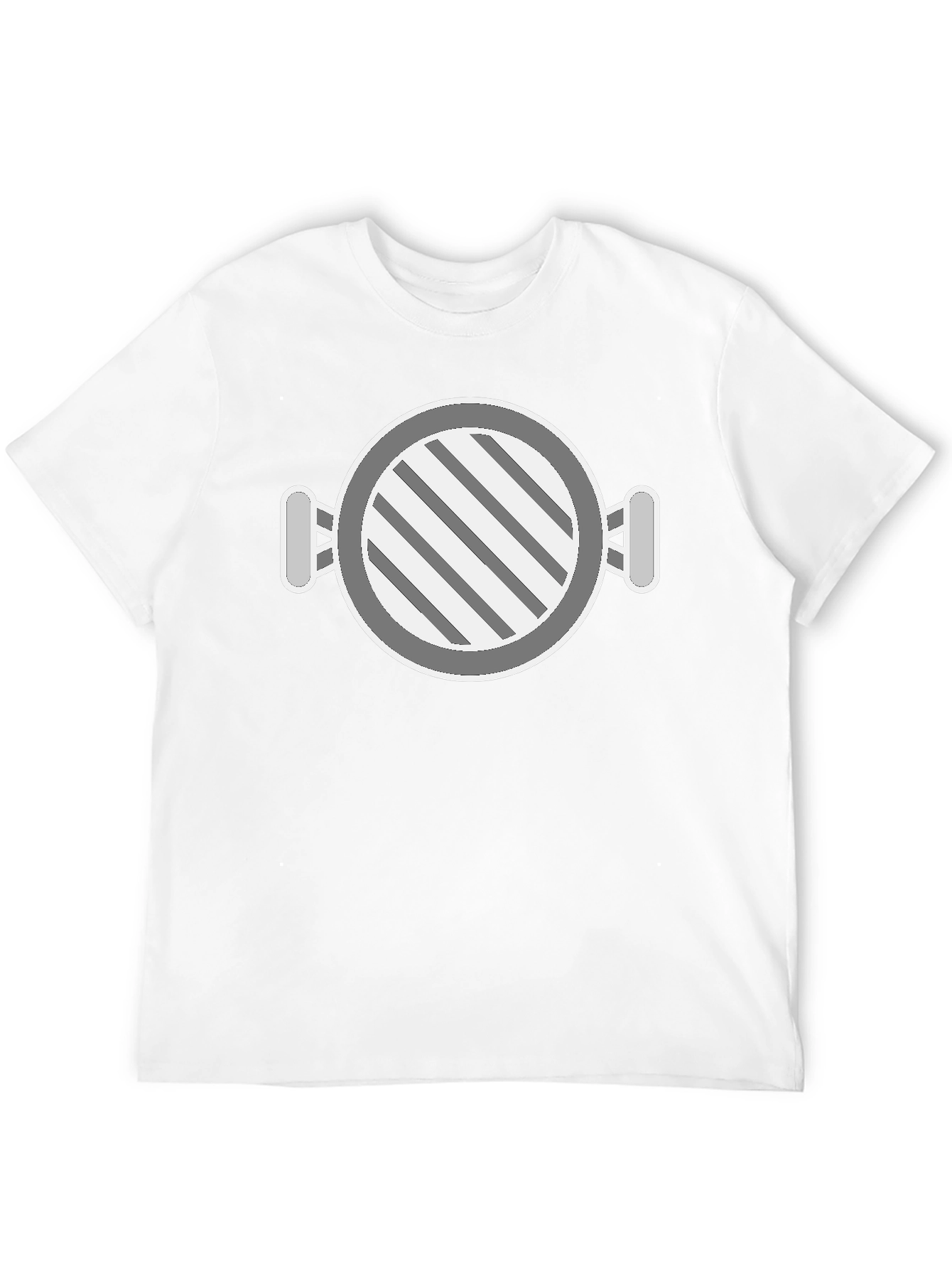 Round Graphic Tee - Cool Striped Design