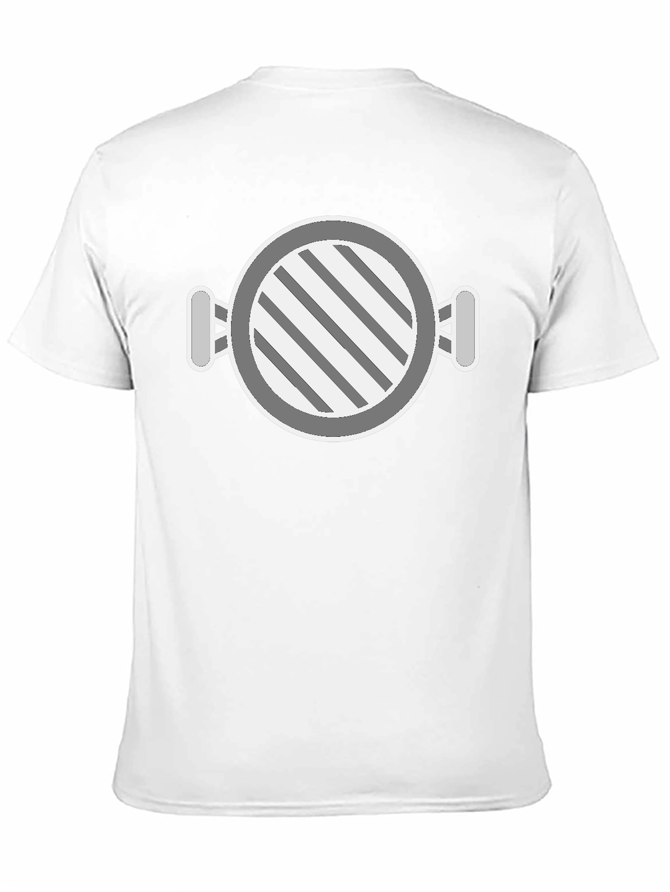 Round Graphic Tee - Cool Striped Design