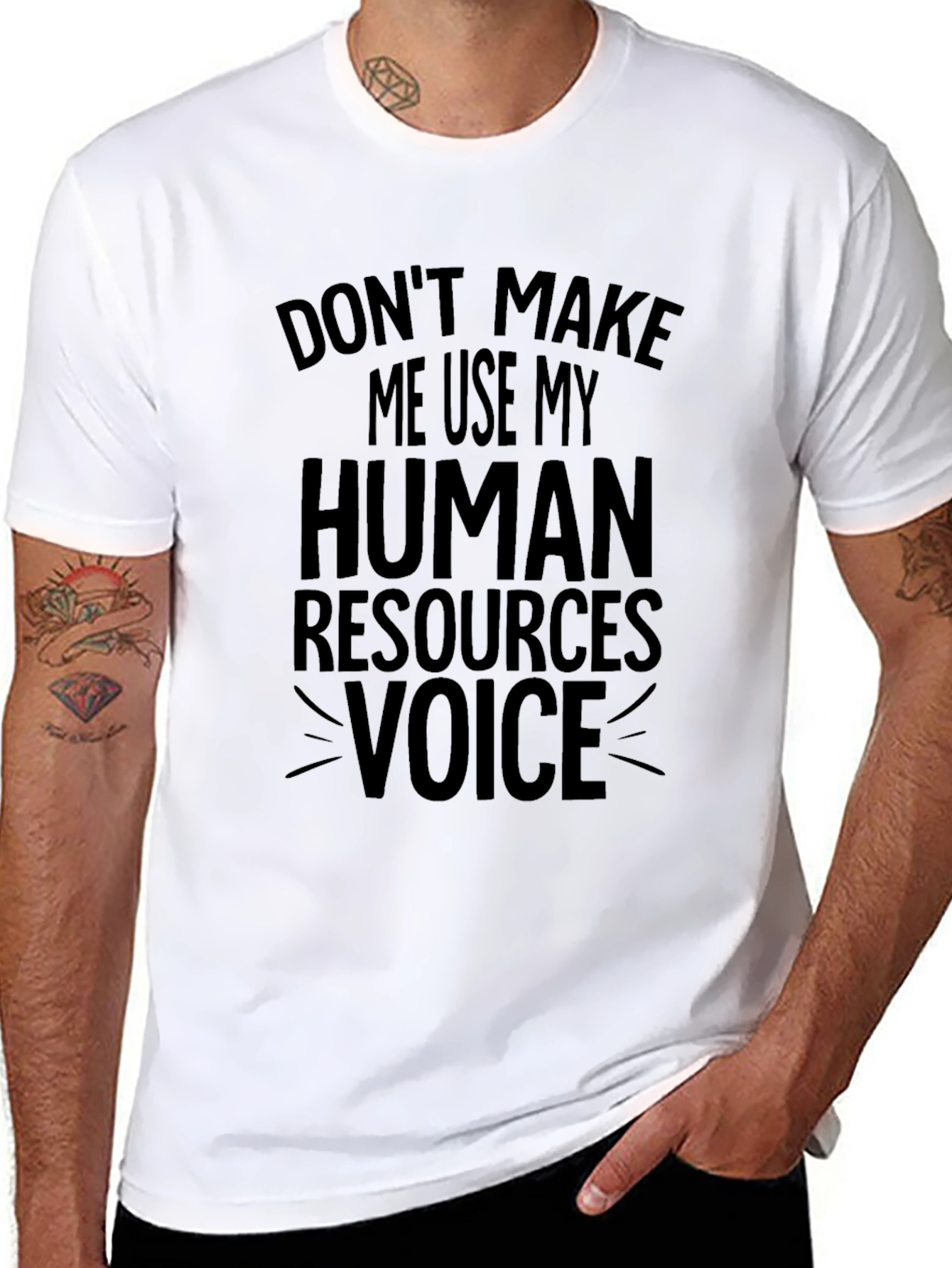 HR Voice T-Shirt: Funny Human Resources Tee