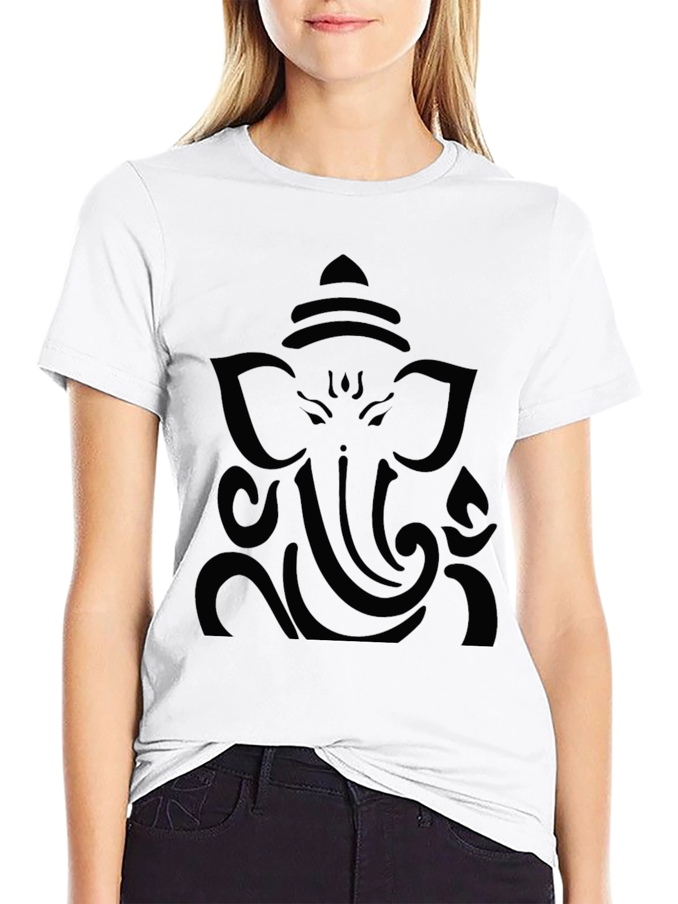 Ganesha Graphic Tee - Stylish Hindu God Print