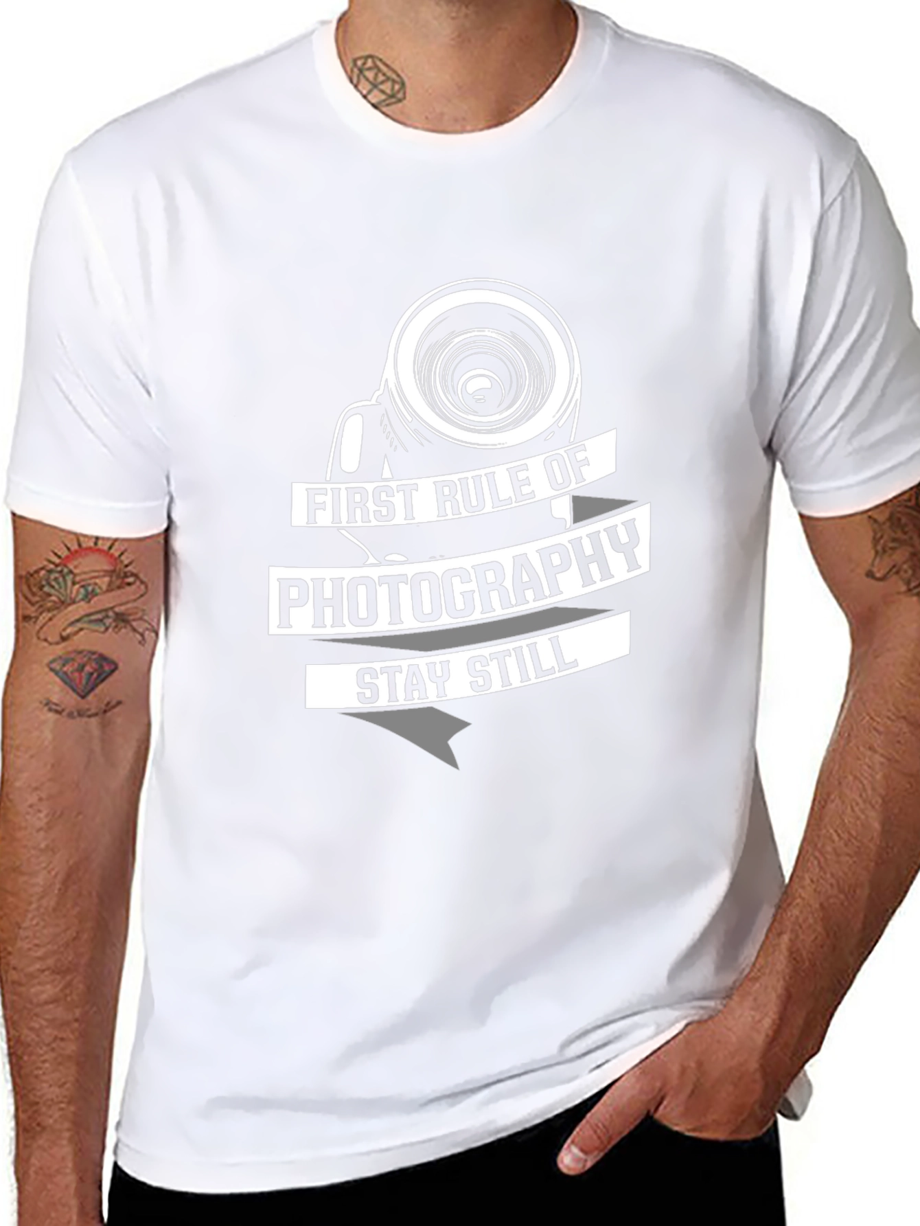 Photography Rule Black Graphic T-Shirt