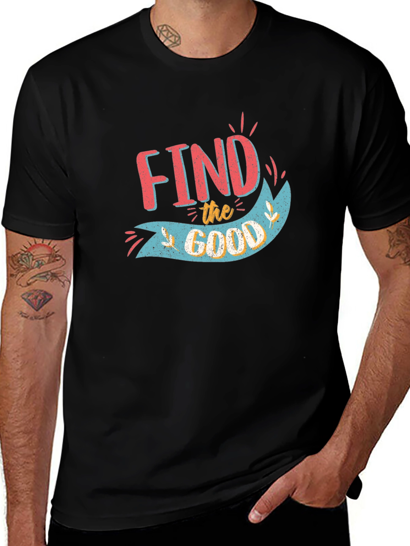 Find the Good Graphic Tee - Positive Vibes T-Shirt