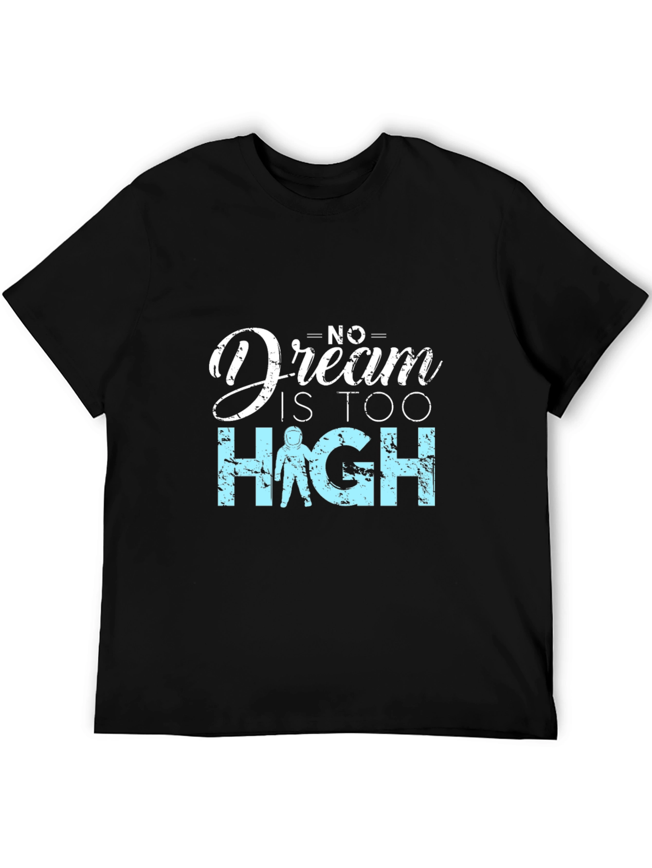 Dream Too High Graphic Black T-Shirt