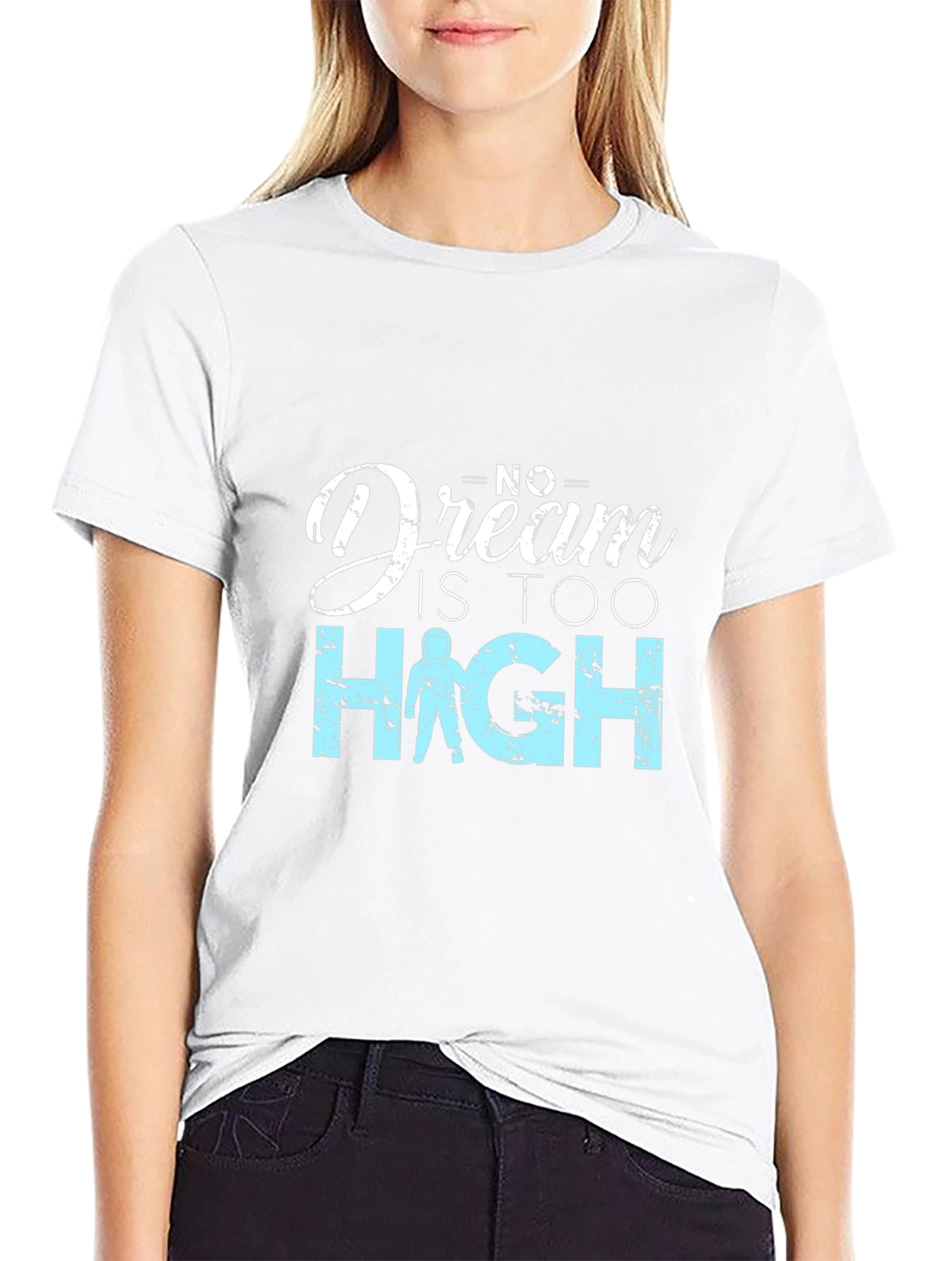 Dream Too High Graphic Black T-Shirt