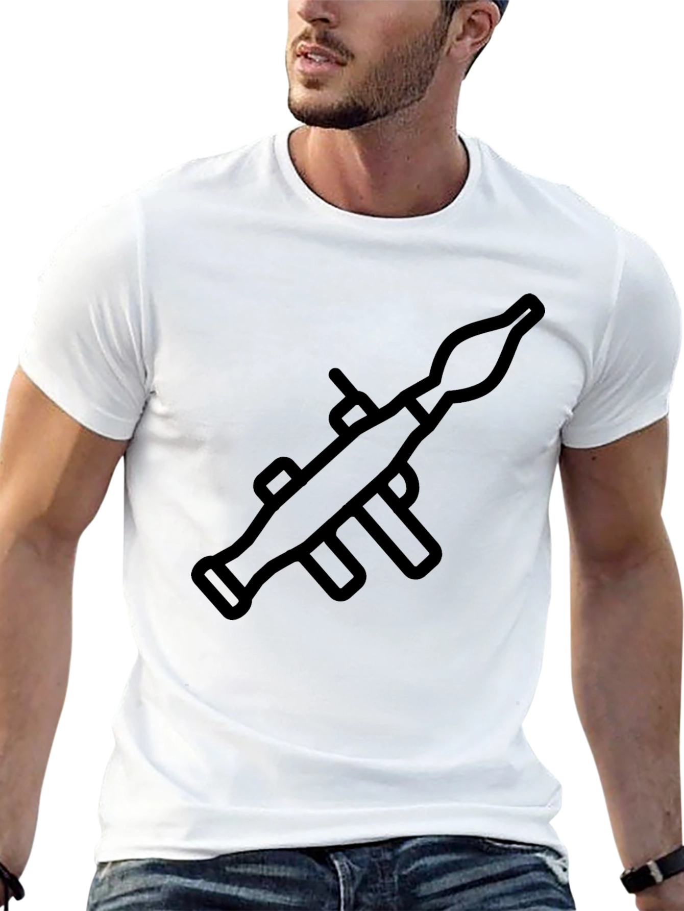 Rocket Launcher T-Shirt - Black Graphic Tee