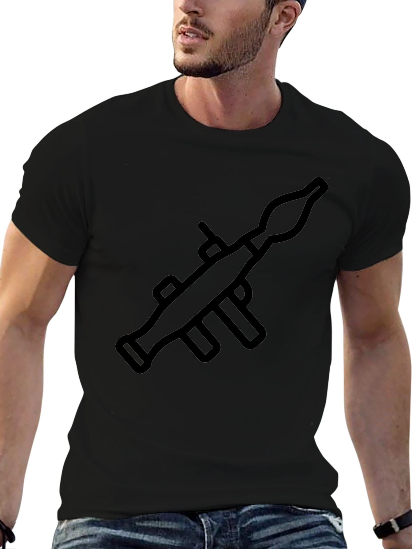 Rocket Launcher T-Shirt - Black Graphic Tee