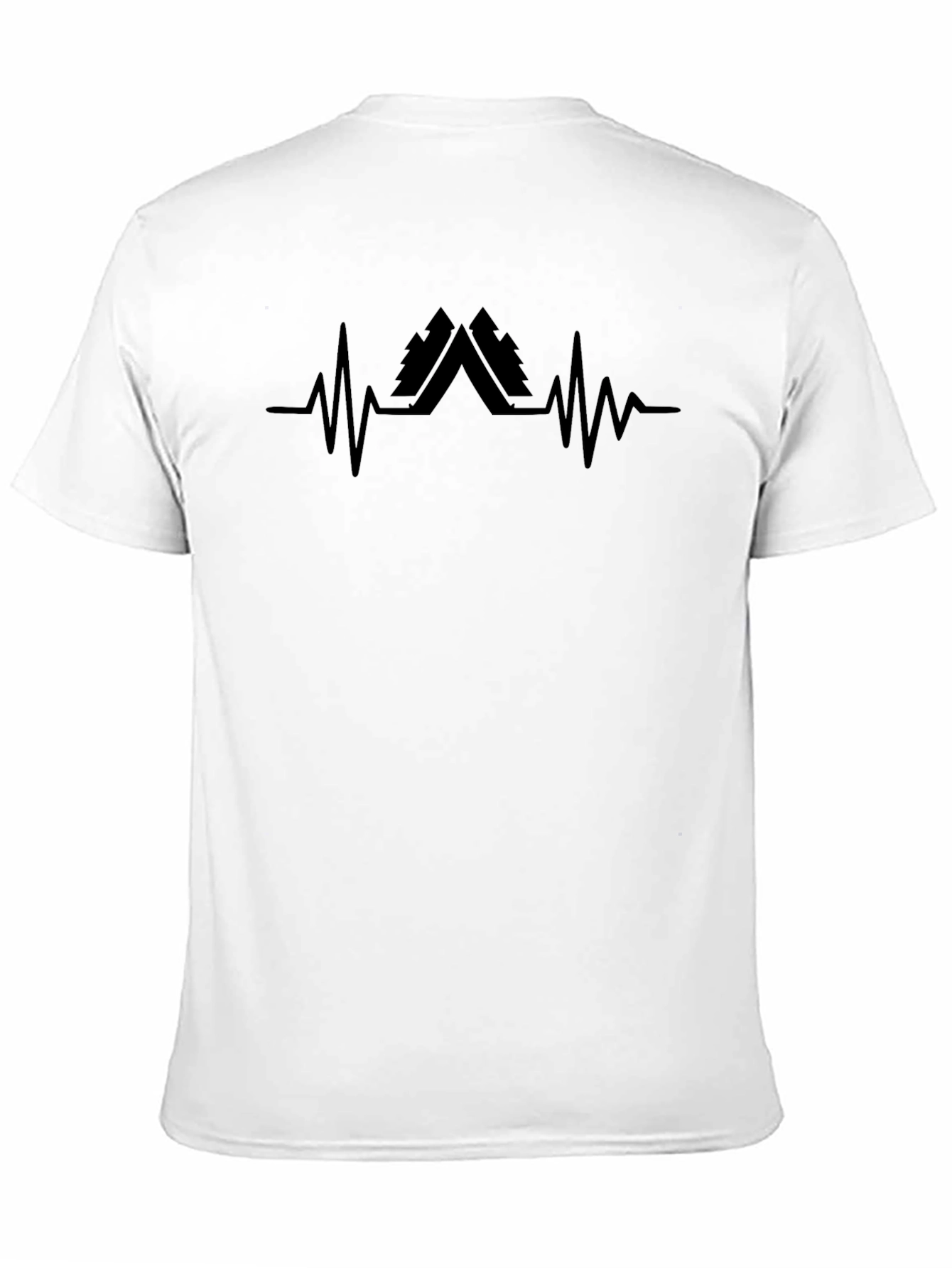 Mountain Heartbeat Graphic Tee - Black