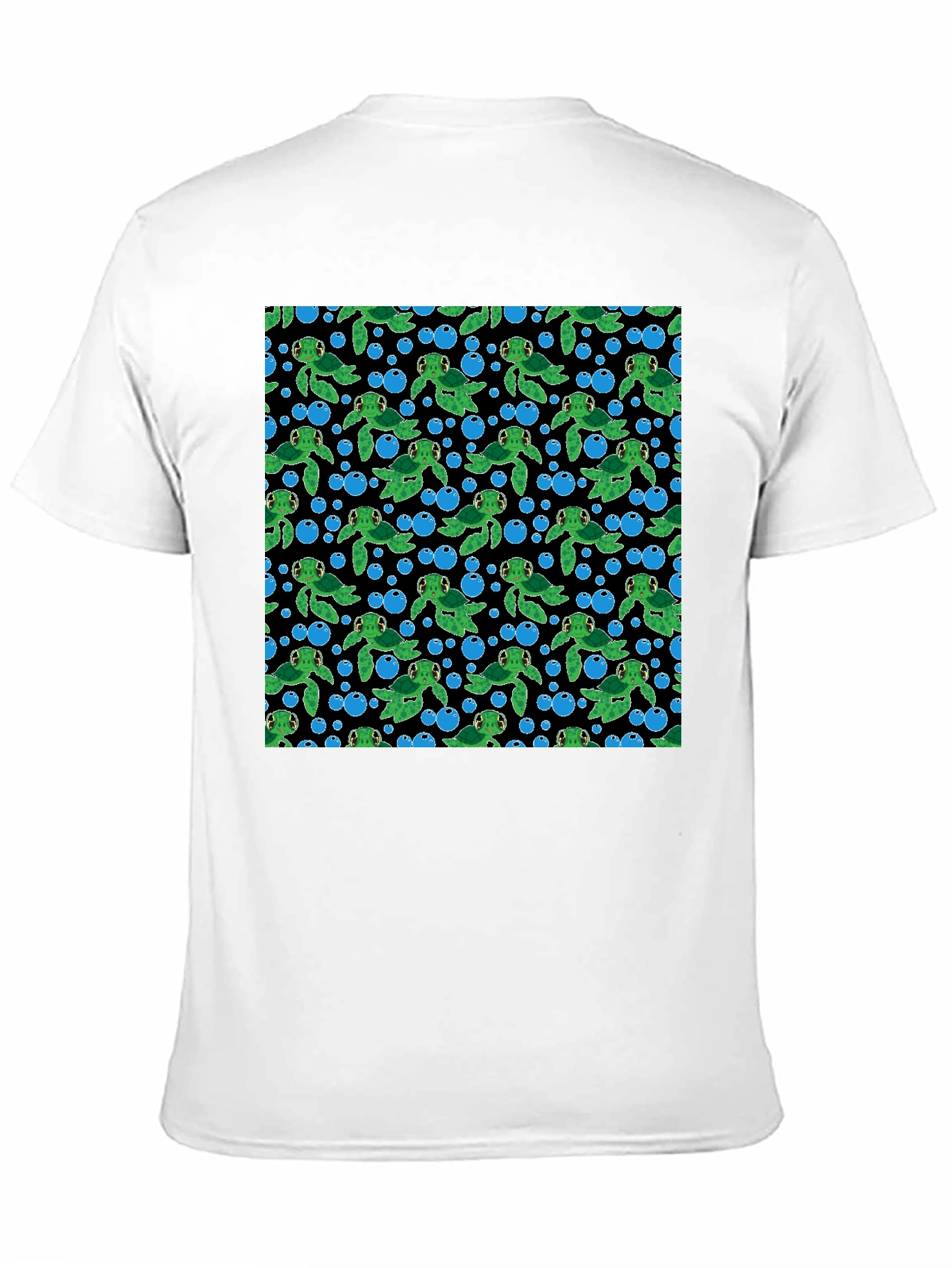 Turtle Bubbles Black T-Shirt