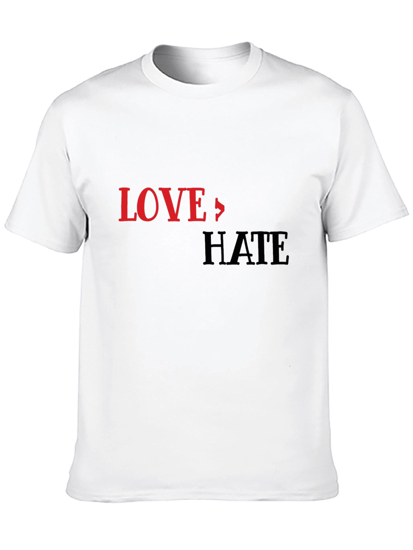Love To Hate Graphic Print T-Shirt