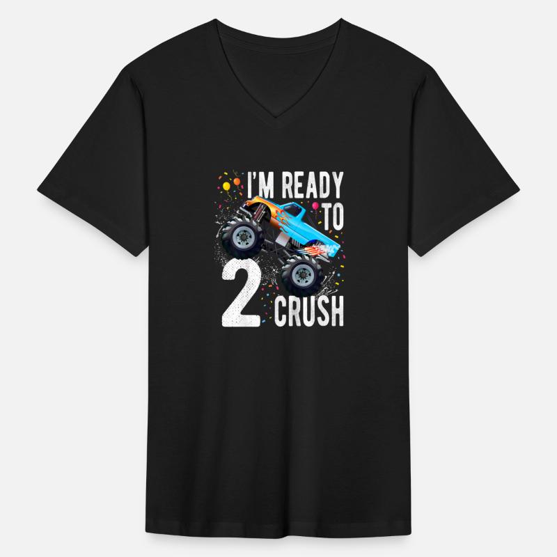 Kids 2nd Birthday Boy Monster Truck 2 Year Old Mat