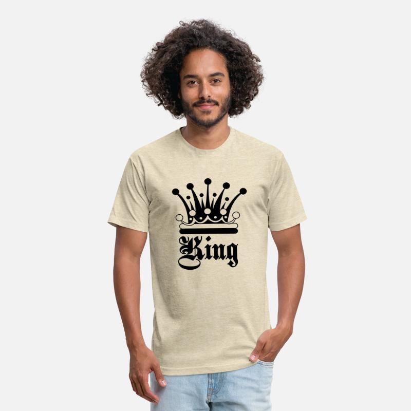 King text with decorative crown