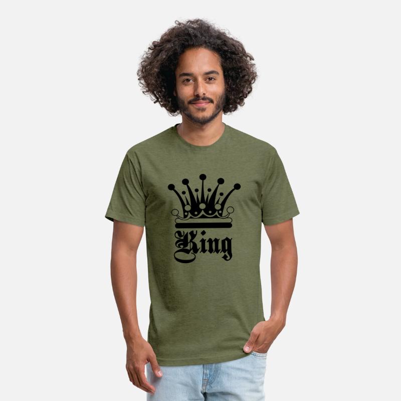 King text with decorative crown
