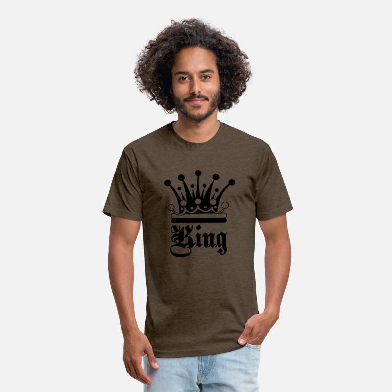 King text with decorative crown