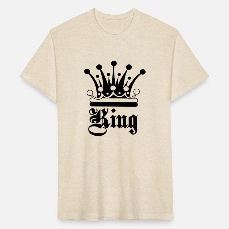 King text with decorative crown