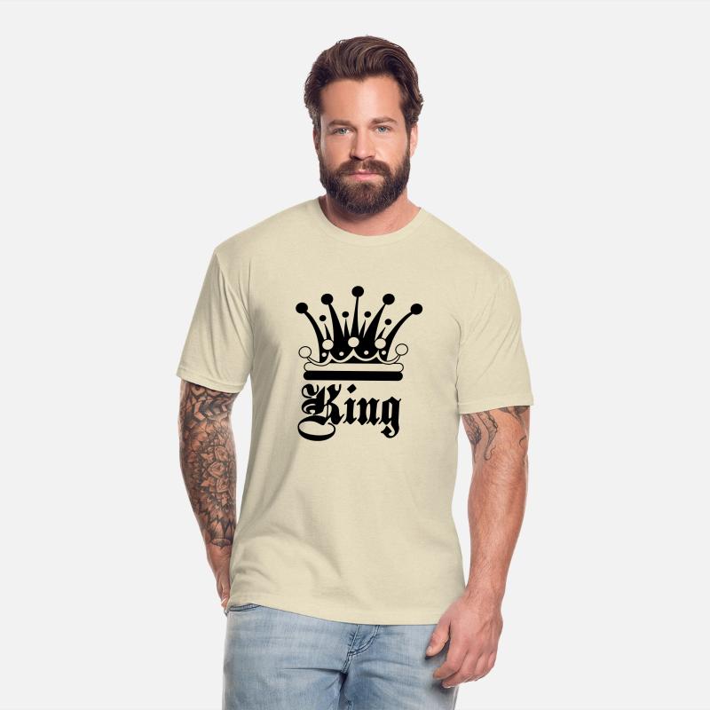 King text with decorative crown