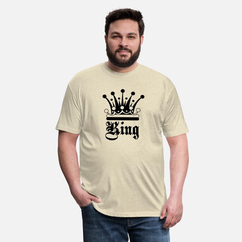 King text with decorative crown