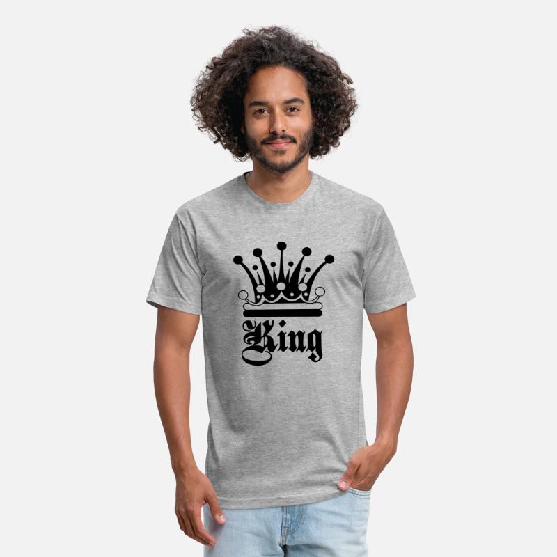 King text with decorative crown