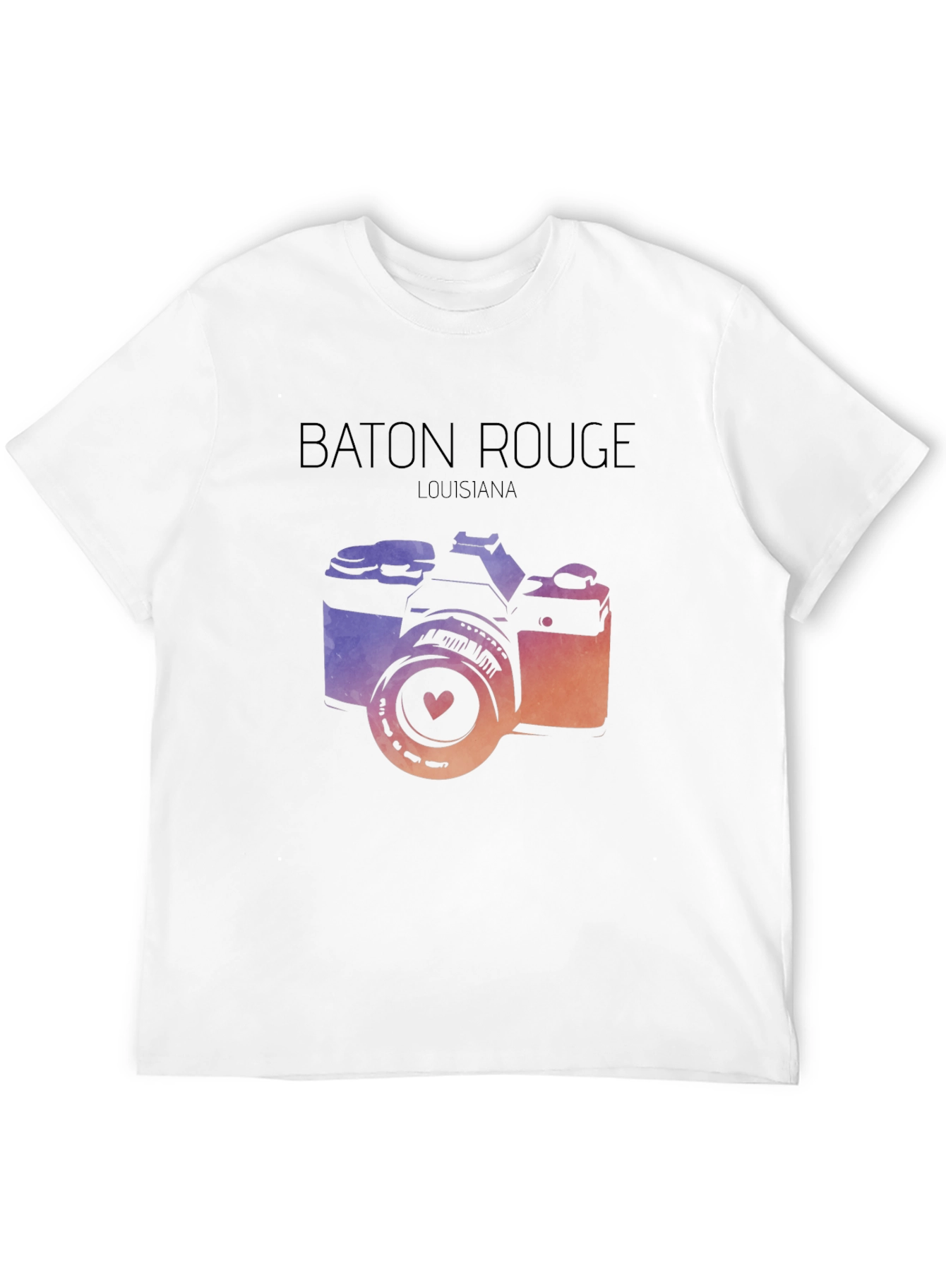 Baton Rouge Louisiana Camera Graphic Tee