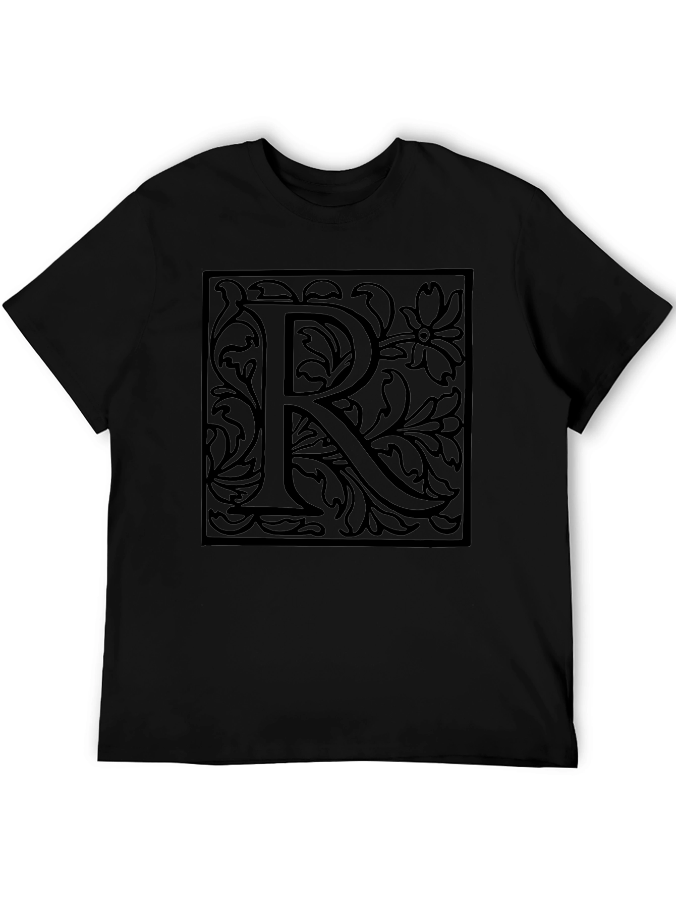 Elegant Initial R Graphic Tee