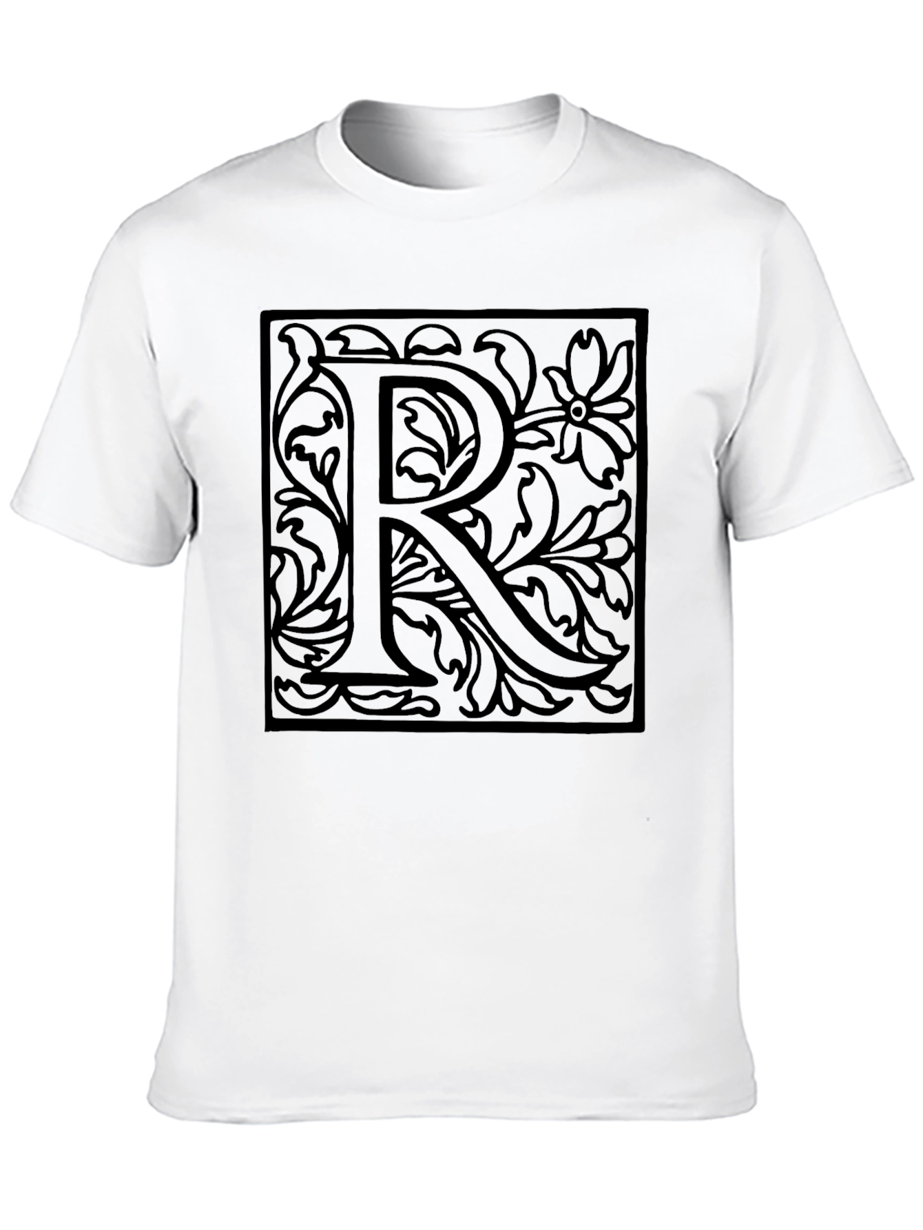 Elegant Initial R Graphic Tee