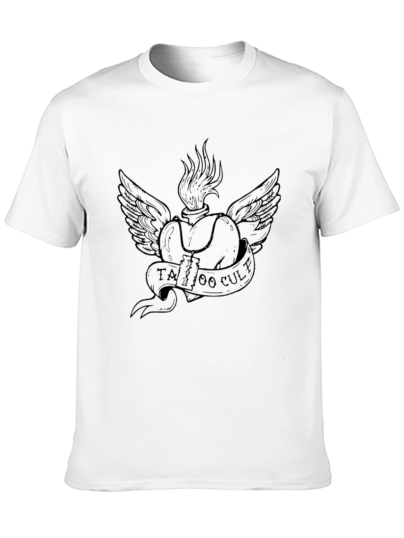 Tattoo Cult Graphic Print Black T-Shirt