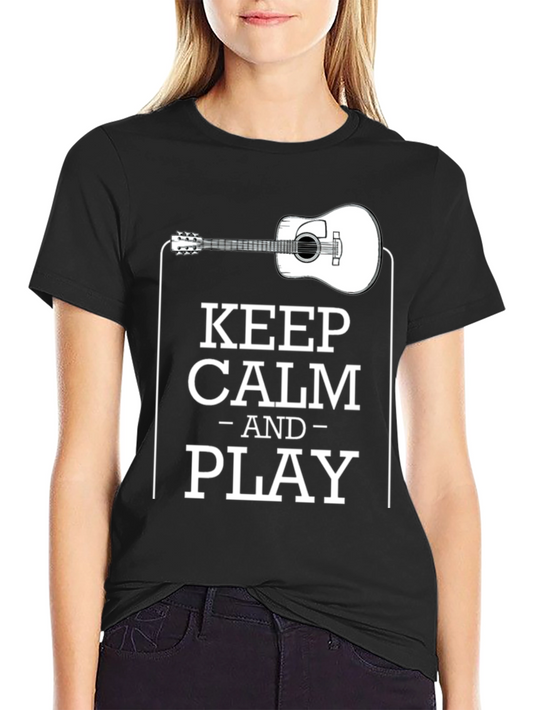 Keep Calm and Play Guitar T-Shirt - Musician Tee