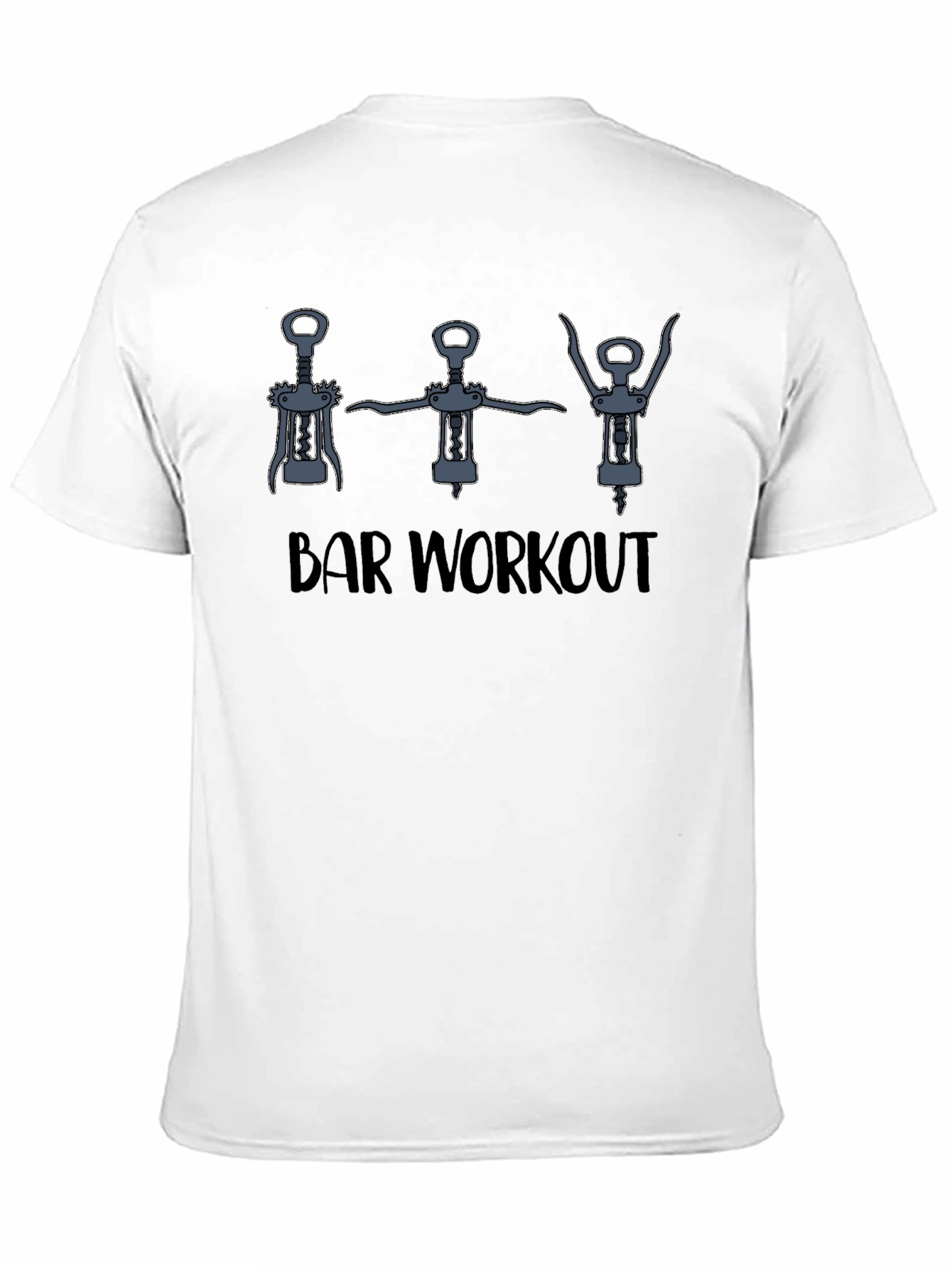 Bar Workout Graphic Tee - Black Cotton