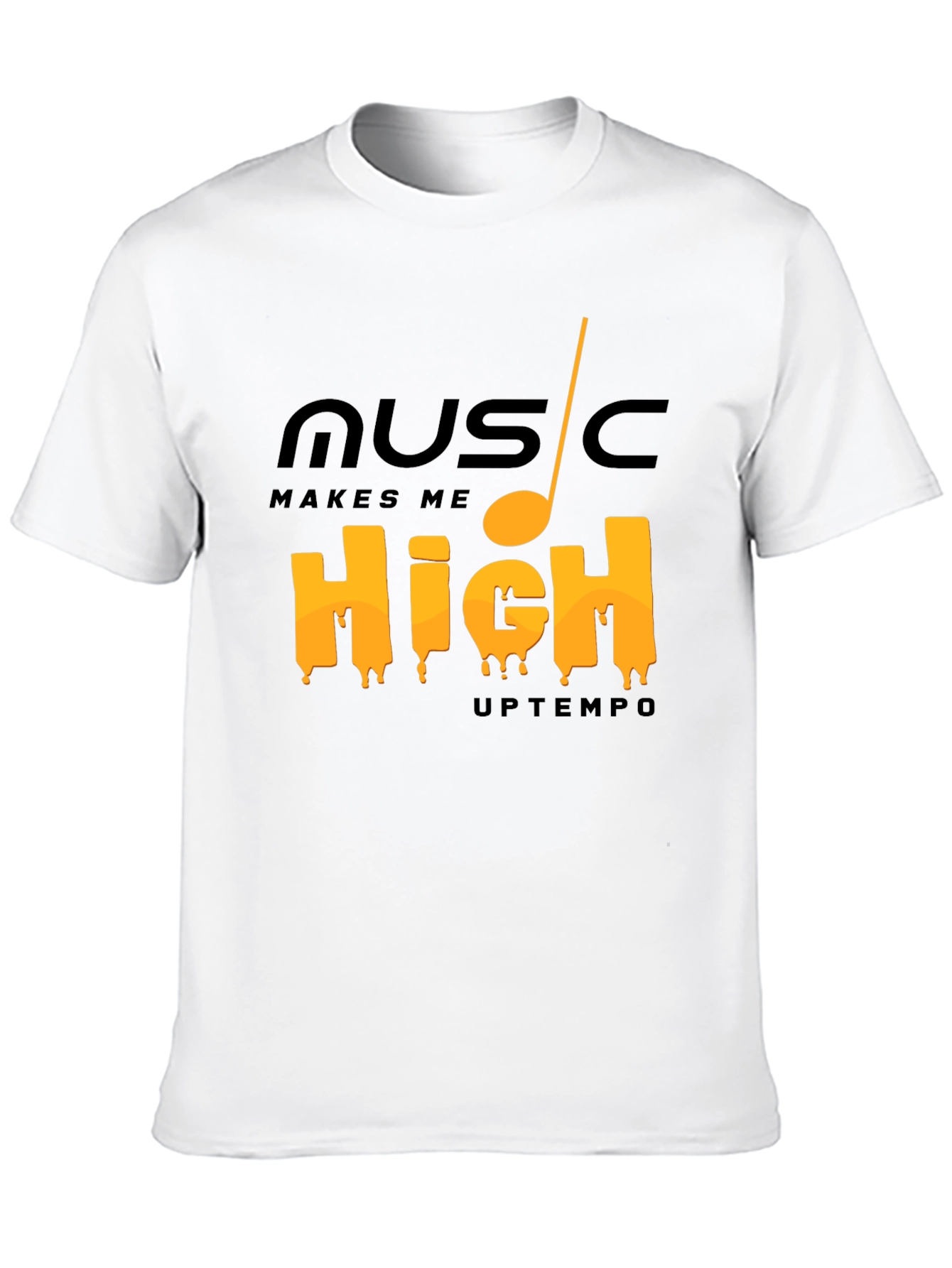 Music Makes Me High Tee - Trendy Graphic T-Shirt
