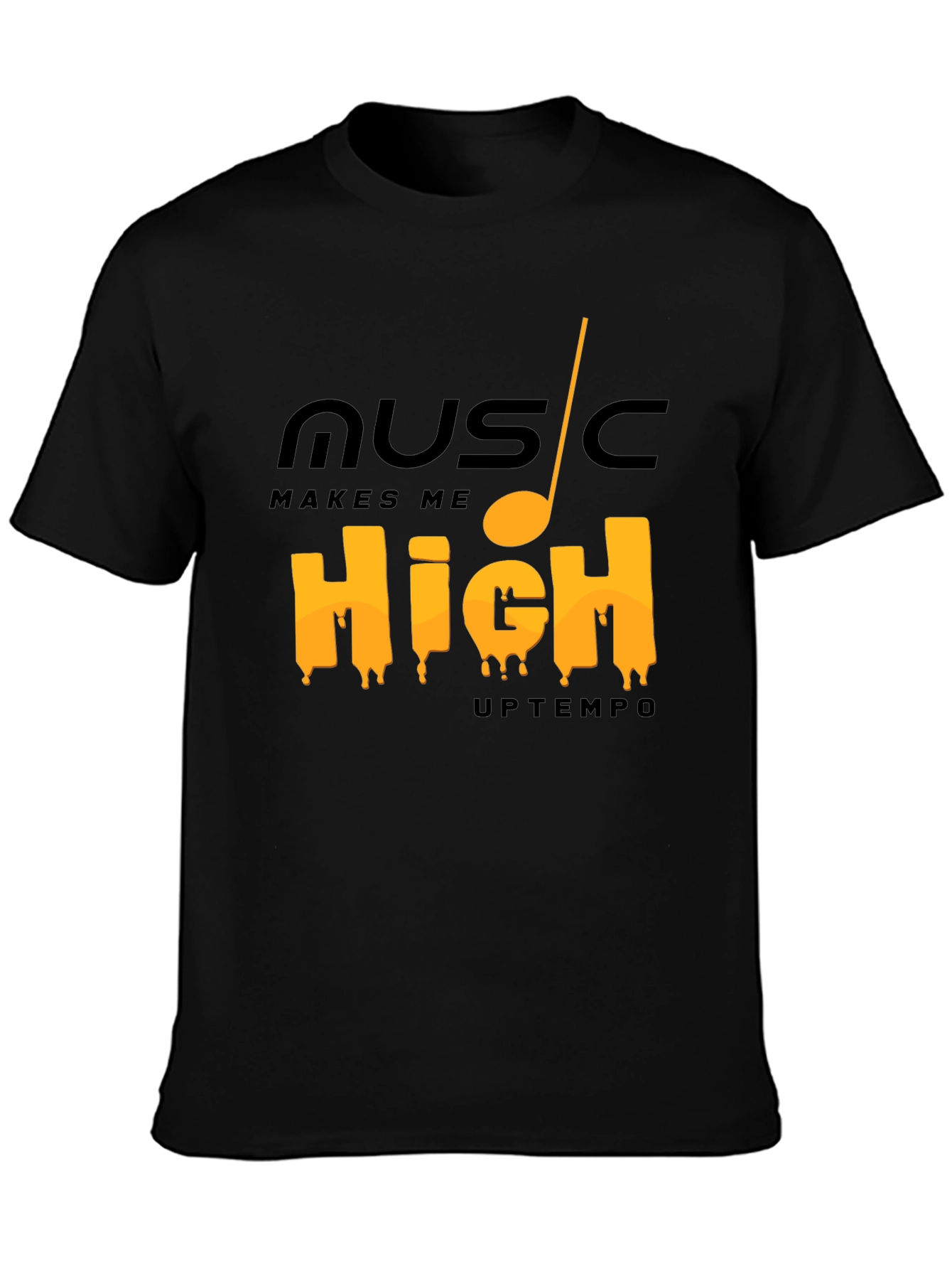 Music Makes Me High Tee - Trendy Graphic T-Shirt