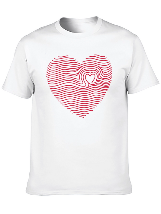 Heartbeat Wave Graphic Tee - Black