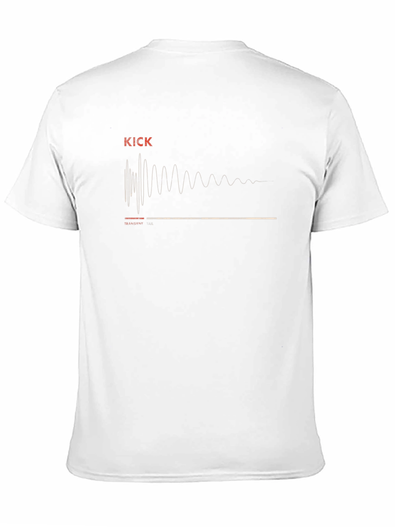 Kick Transient Waveform T-Shirt - Black Graphic Tee