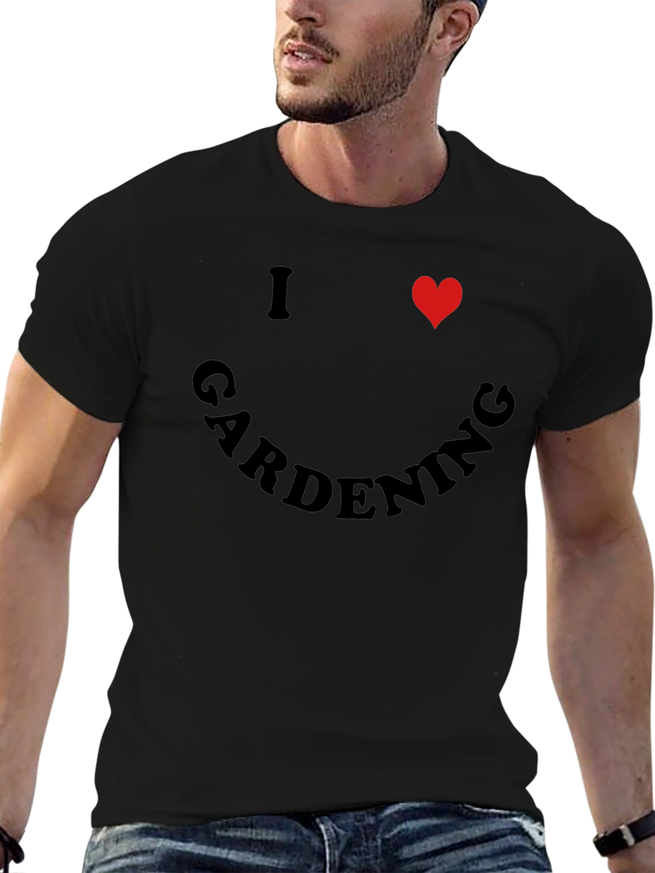 I Heart Gardening Black T-Shirt - Garden Lover Tee